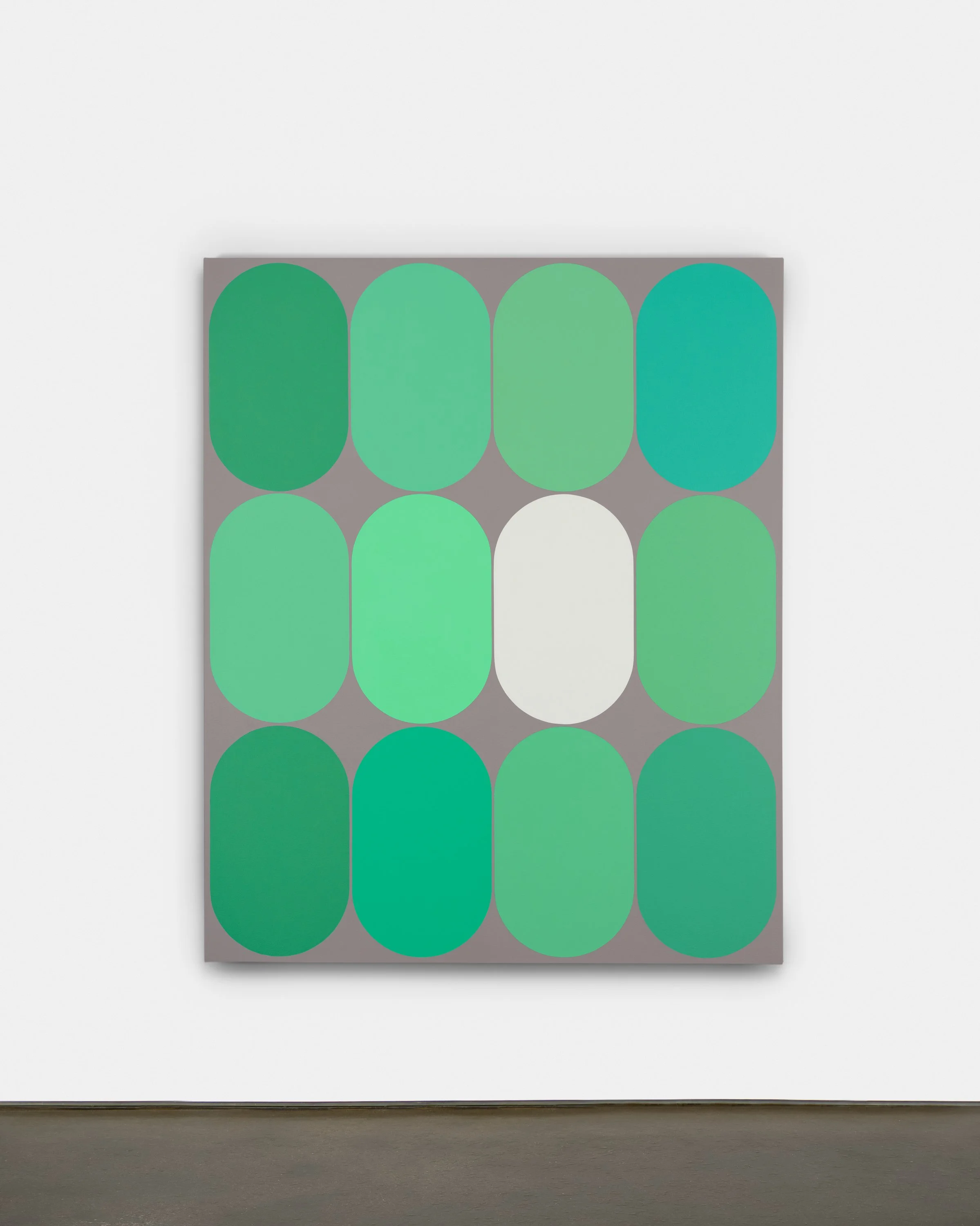   Eq.053 , 2023, Acrylic on canvas, 66 x 54 x 1.25 inches 