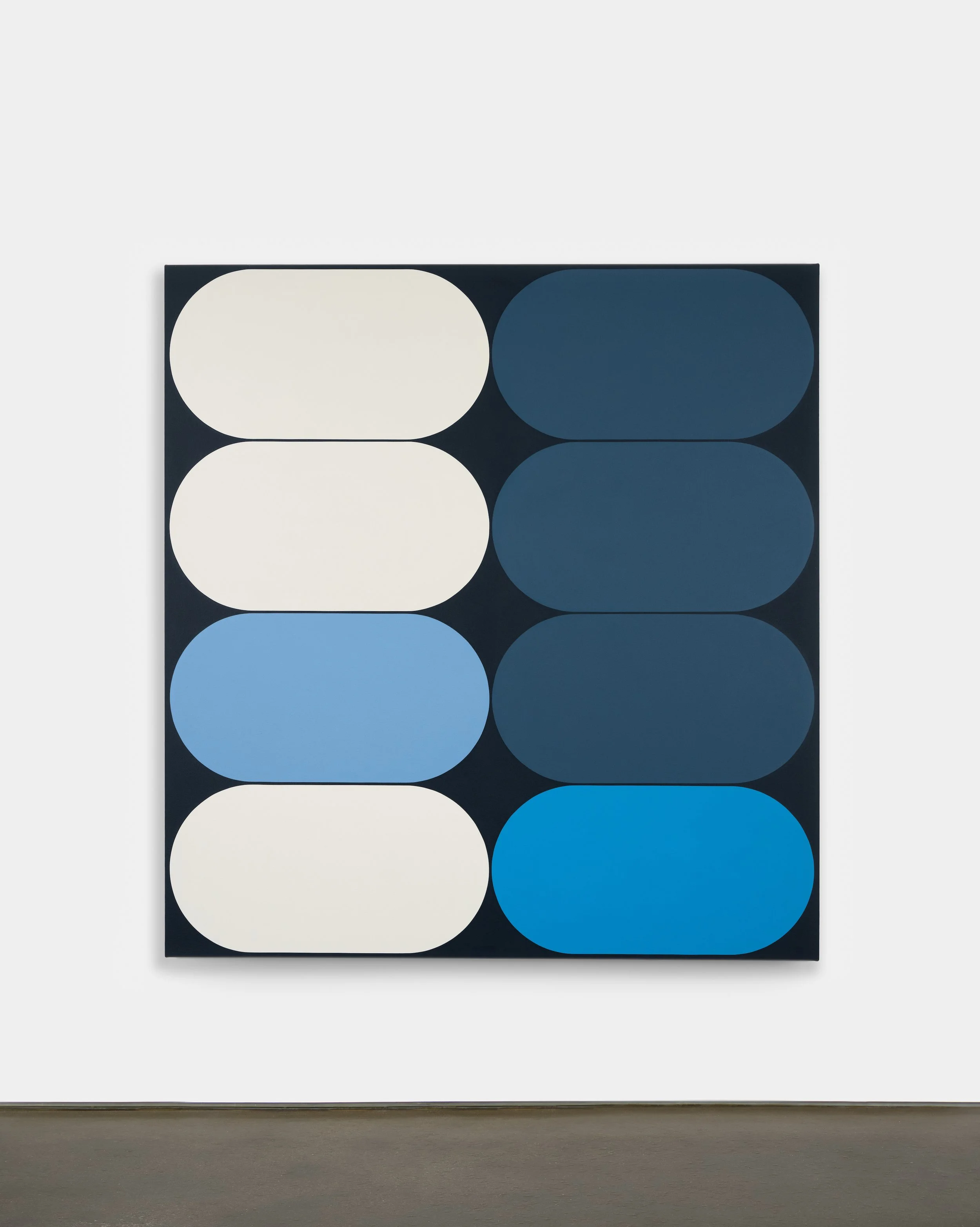   Eq.058 , 2024, Acrylic on canvas, 66 x 54 x 2 inches 