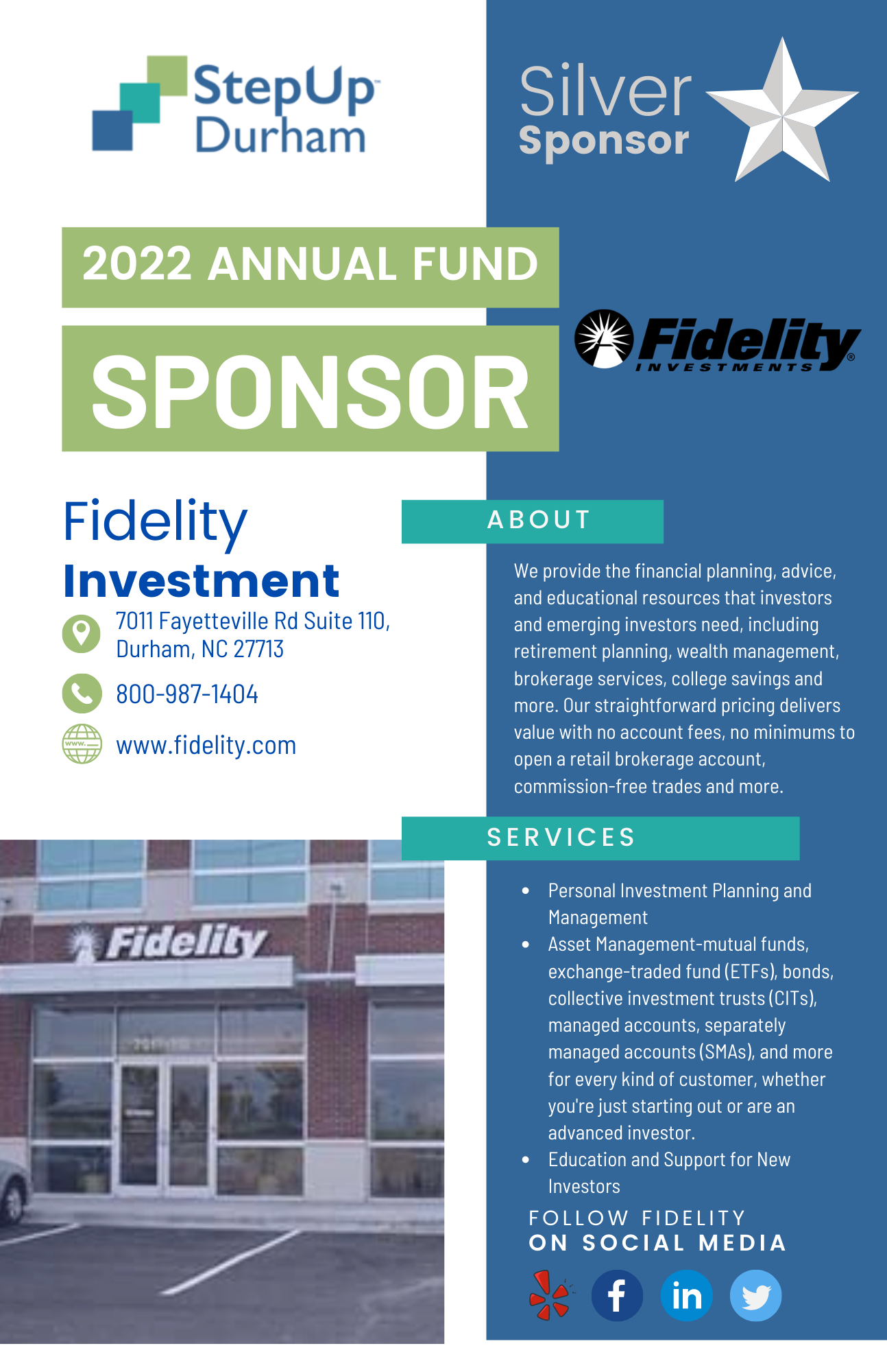 Fidelity Investments — StepUp Durham