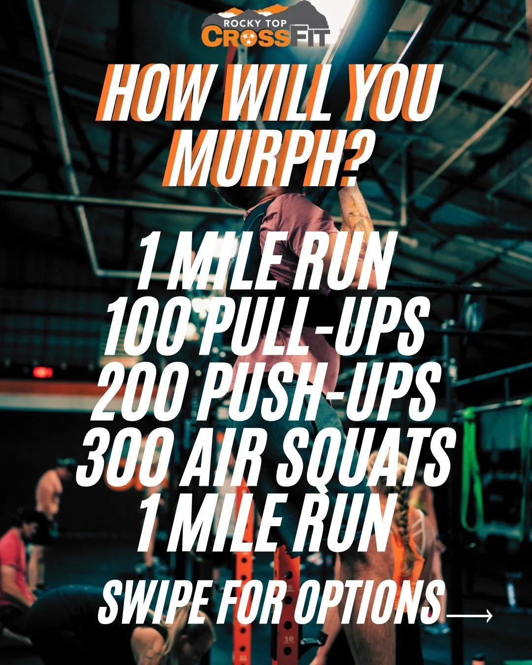 It&rsquo;s almost time! Will you break it up, or go unpartitioned? The choice is yours! We&rsquo;ll see you Monday morning for Murph!

#crossfit #rtcffam #murph