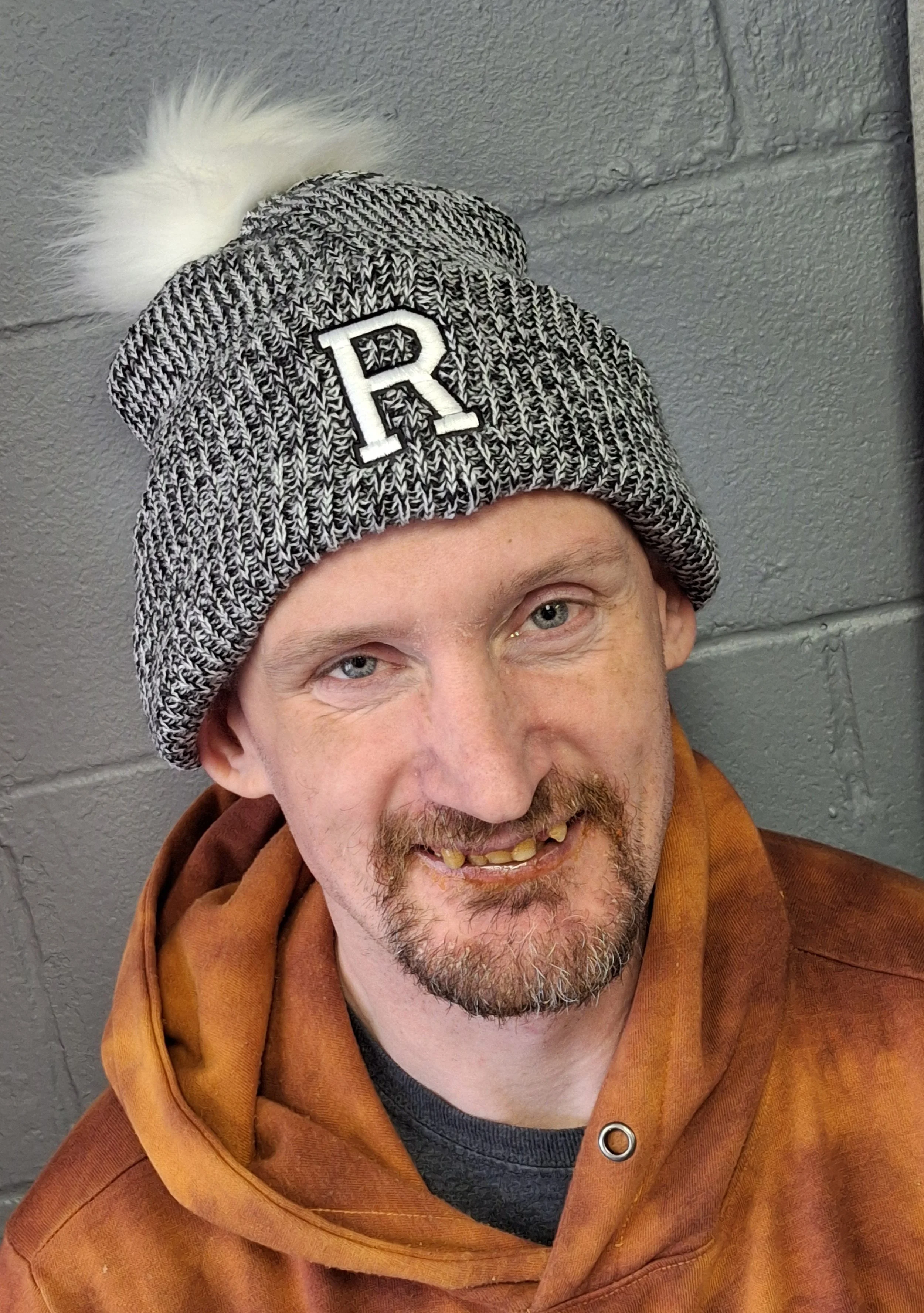 Black & White Pom Beanie