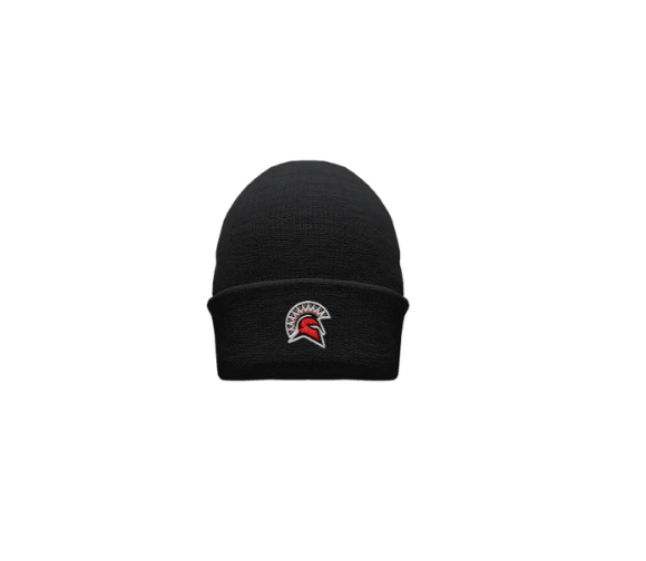 Spartan Black Beanie