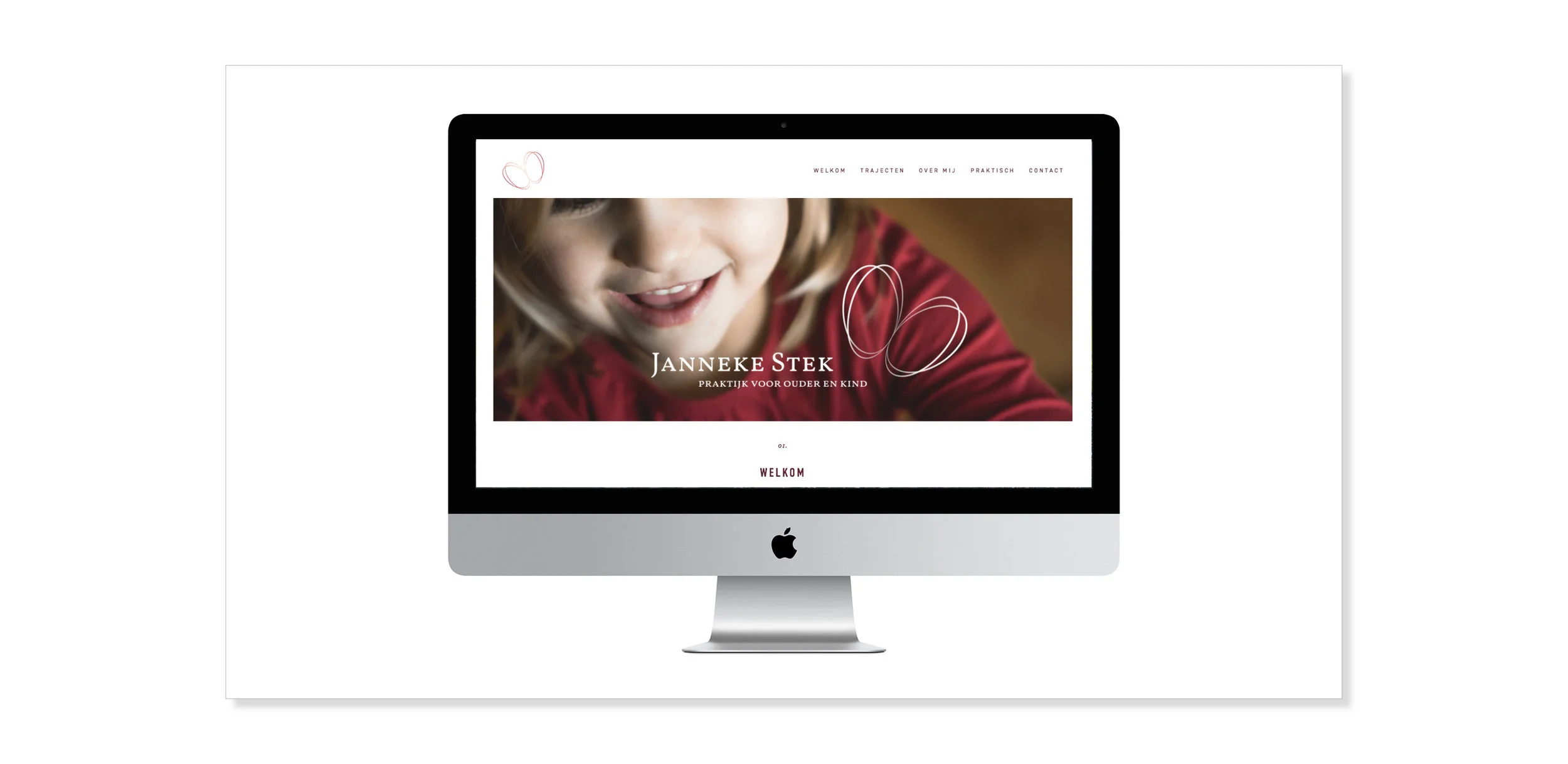  Ontwerp van logo, huisstijl, kaartjes en website voor  Janneke Stek, praktijk voor ouder en kind . In haar praktijk helpt zij gedrag bij kinderen te vertalen naar de ouder, zodat deze zelf tot groei en ontwikkeling kan komen. 