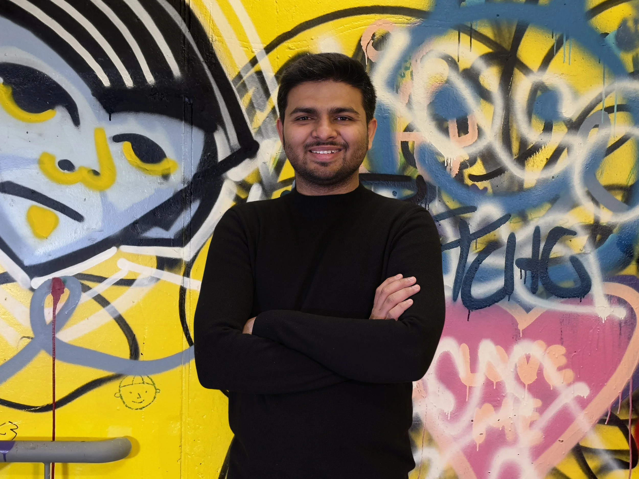 Adit in a graffiti hallway