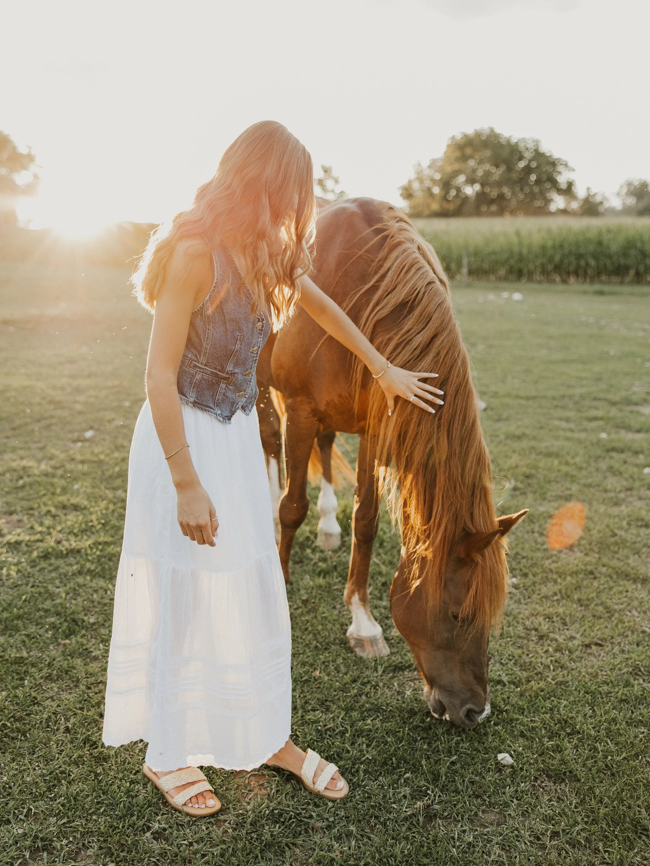 horses make everything more beautiful - even your senior session 🌼