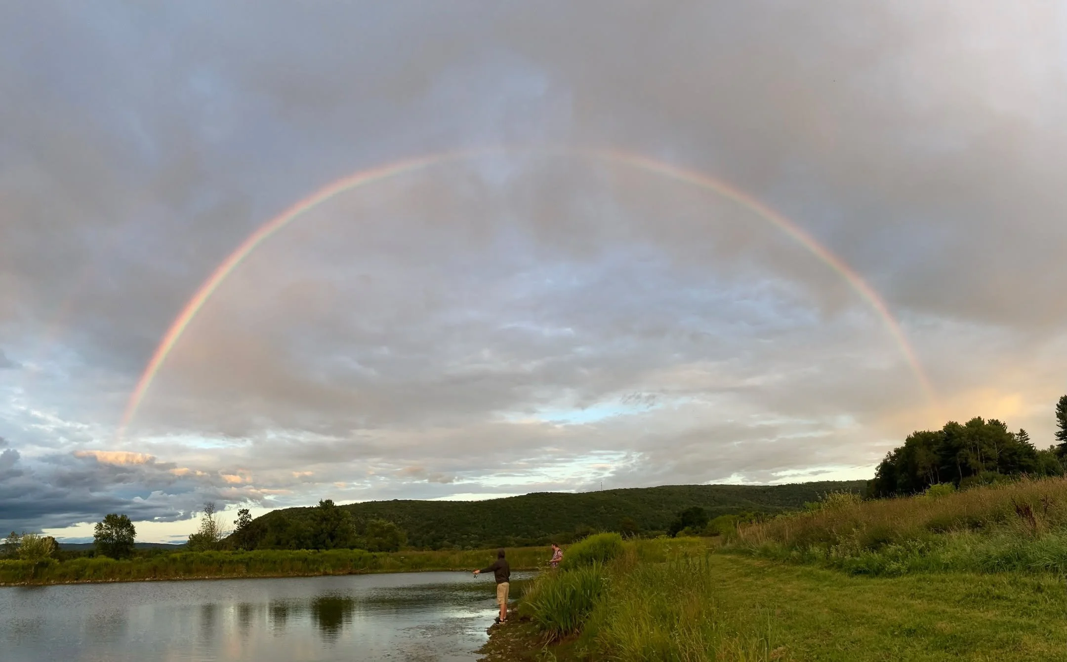 &quot;When I bring clouds ☁️ over the earth and the bow 🌈 is seen in the clouds, I will remember my covenant that is between me and you and every living creature of all flesh, and the waters 🌊 shall never again become a flood to destroy all flesh.&