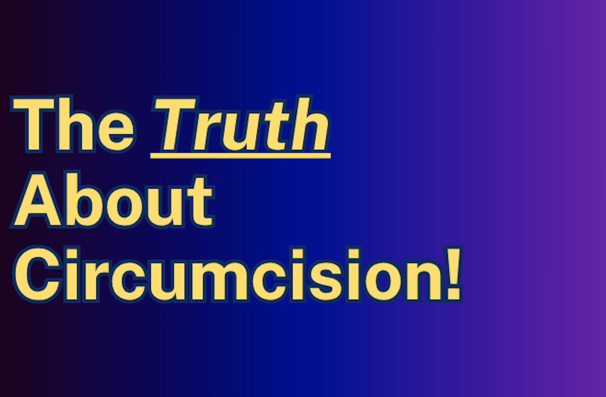 The Truth About Circumcision (2025)