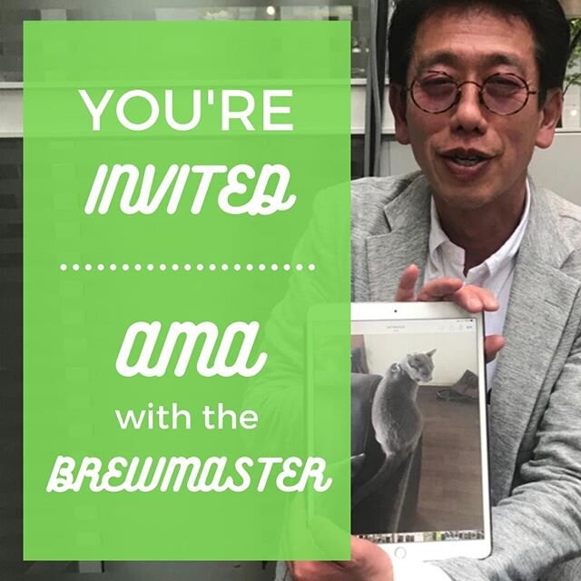 Tomorrow, we'll be hosting an AMA with our brewmaster, featuring your questions! Leave your questions in the comments below, and you may see Takashi Toda answer live on Zoom this weekend. ⁠
⁠
Want to join us? Click the link in our bio and see how YOU