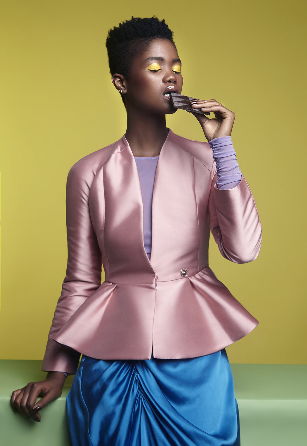 Colorful-Fashion-Editorial-Black-Model-by-Fashion-Photographer-Dana-Cole-Fashion-Styling-pink-jacket.jpg