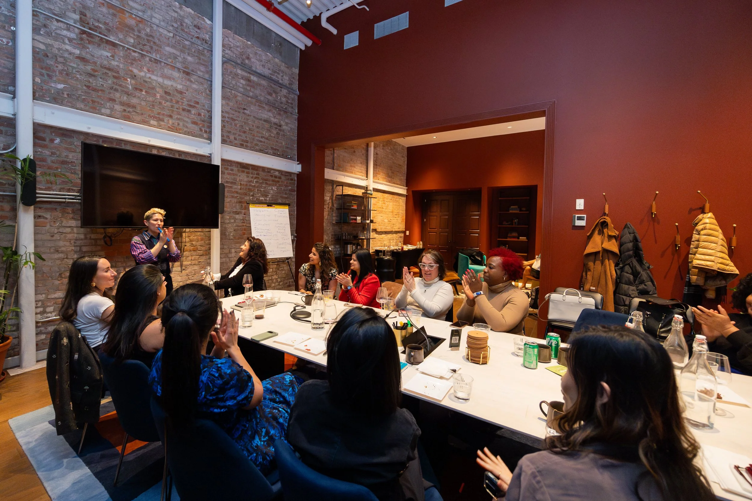 Communication coach doing a workshop about speaking anxiety