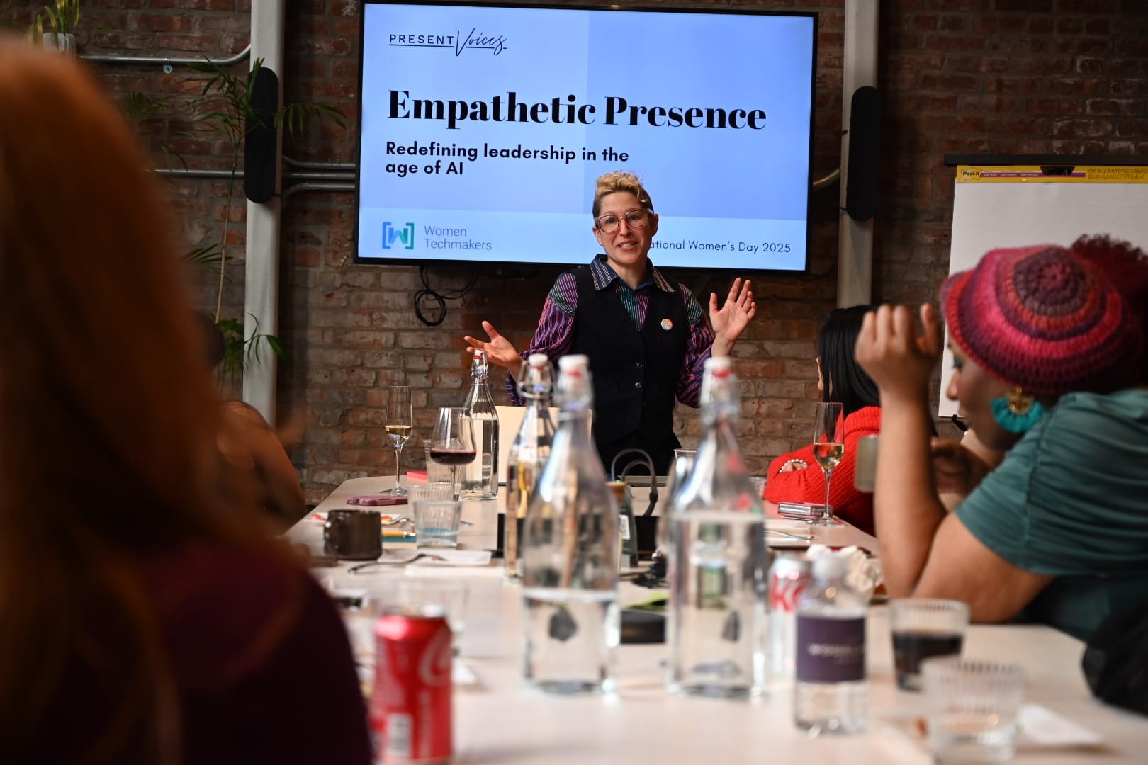 Communication Coach presenting about empathetic presence