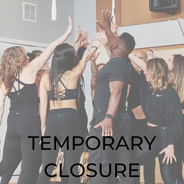 Flow Lab Family, 
We have made the difficult but necessary decision to temporarily close in light of the COVID-19 pandemic. The current plan is to monitor the situation closely and re-open as soon as it is safe to do so. We will keep you updated. .
&