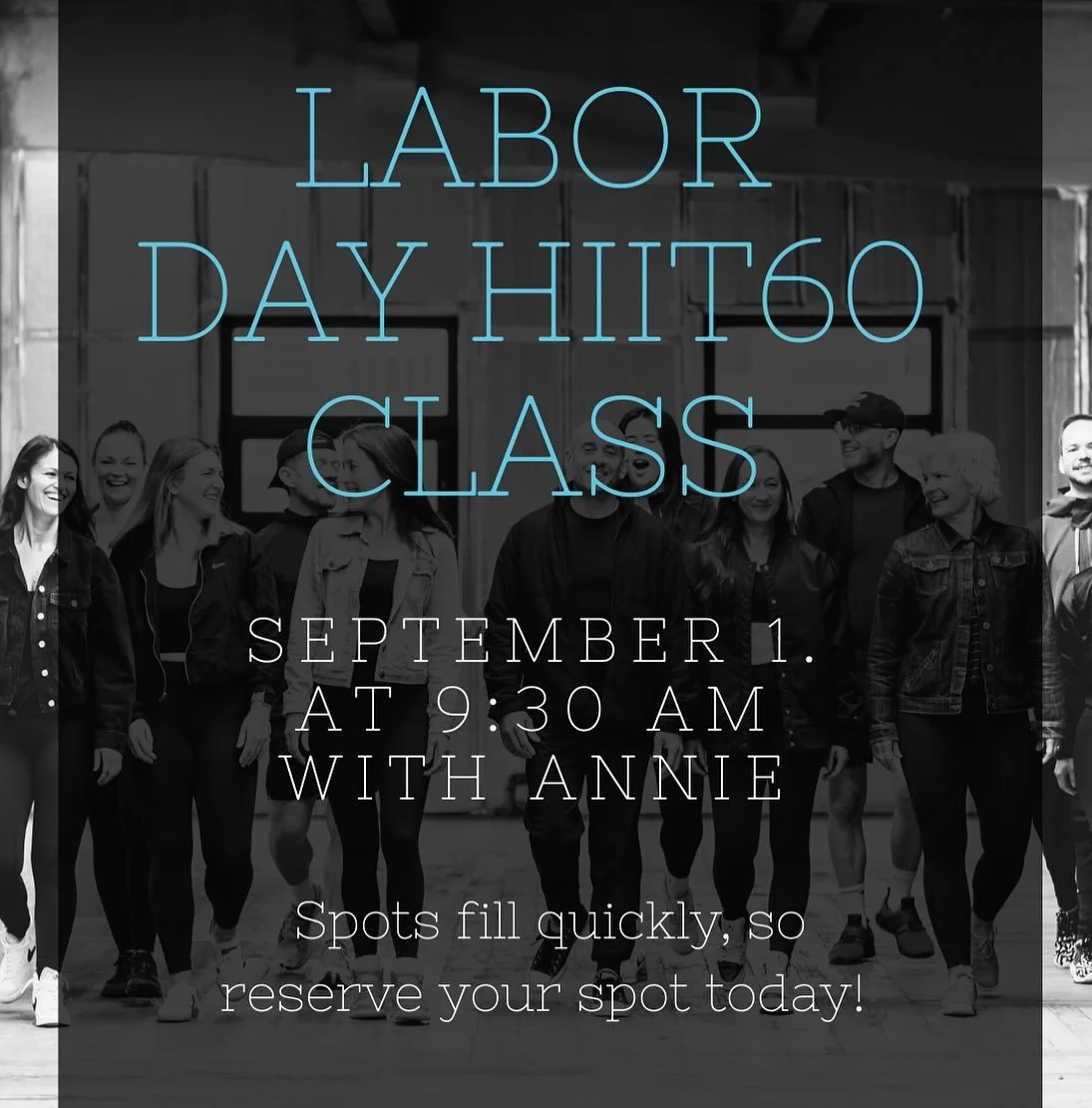 Annie will be instructing HIIT60 on Labor Day. Class starts at 9:30 and fills up every year so book before your spot is taken!
#flowlabpdx