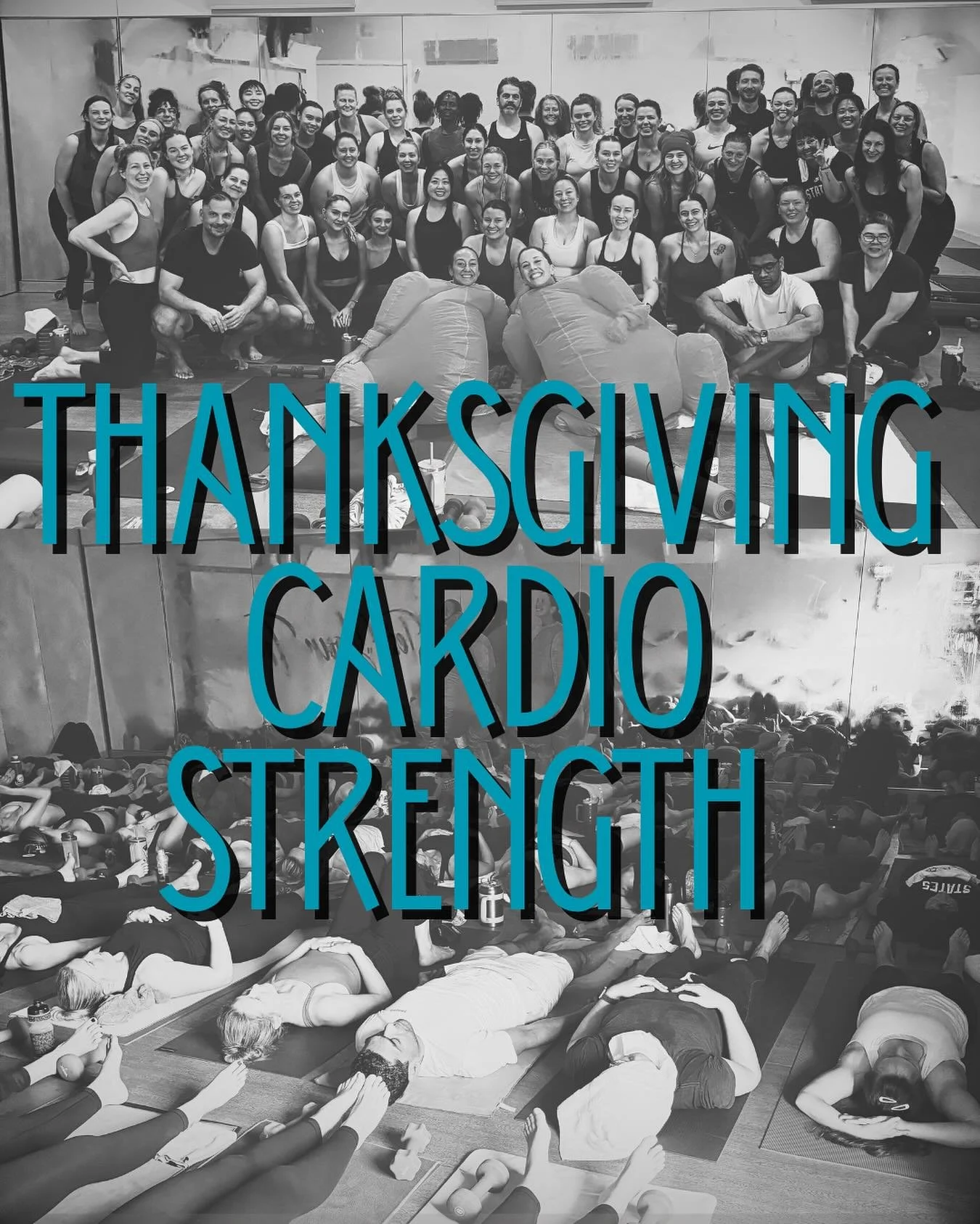 It&rsquo;s almost Thanksgiving! That means it&rsquo;s time for our annual Thanksgiving cardio strength class with Meghan. The class starts at 9am and spots fill up quickly so book now! 🦃🍂🦃
‼️Gentle reminder- if you book a spot and can&rsquo;t make