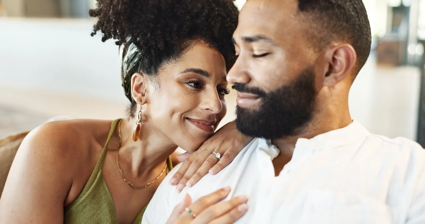 Couple sharing a tender moment — therapy rates for Aim for Healing Therapy, PLLC, Houston TX