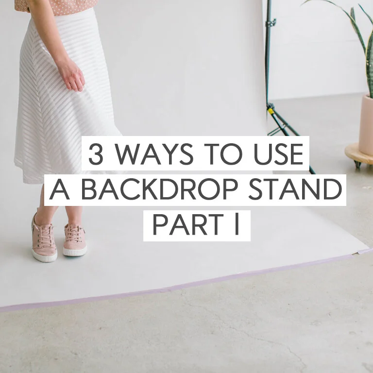 3 Ways To Use a Backdrop Stand: Part one | Natural Light Studio in Dublin, Ca