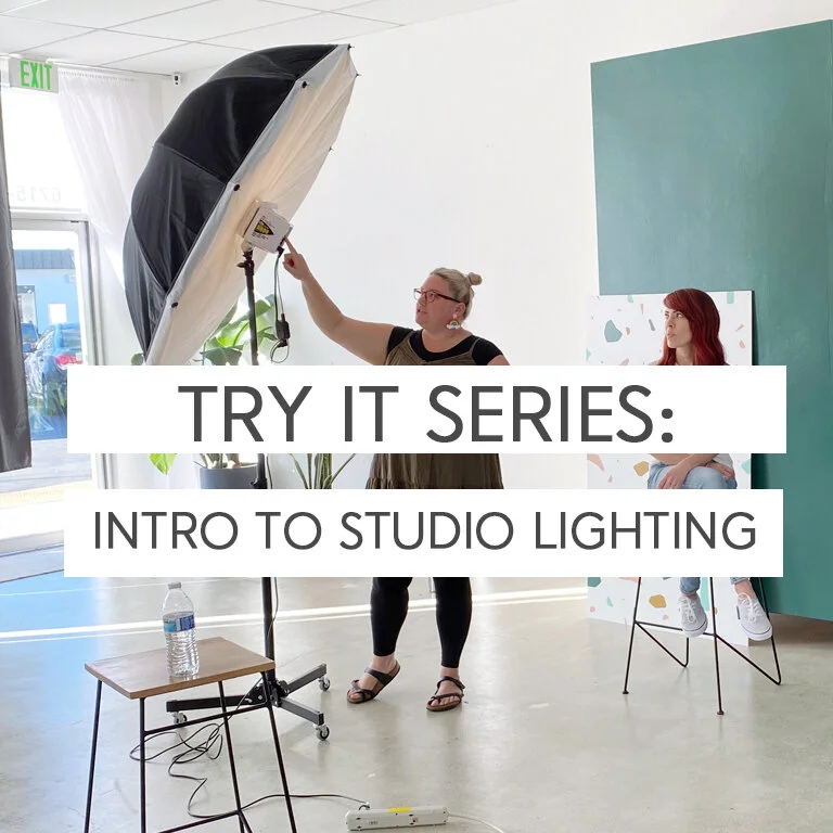 Try It Series: Intro to Studio Lighting | Natural Light Studio in Dublin, Ca