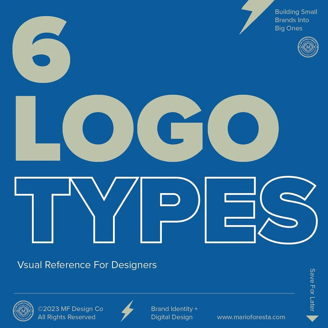 Did you know there are 6 main logo types?  Use this carousel to narrow down the right type of logo for your client&hellip;what&rsquo;s your go-to logo design?  Comment below 👇🏽 

#graphicdesigner #graphicdesigner #logo #logodesigner #agency #discov
