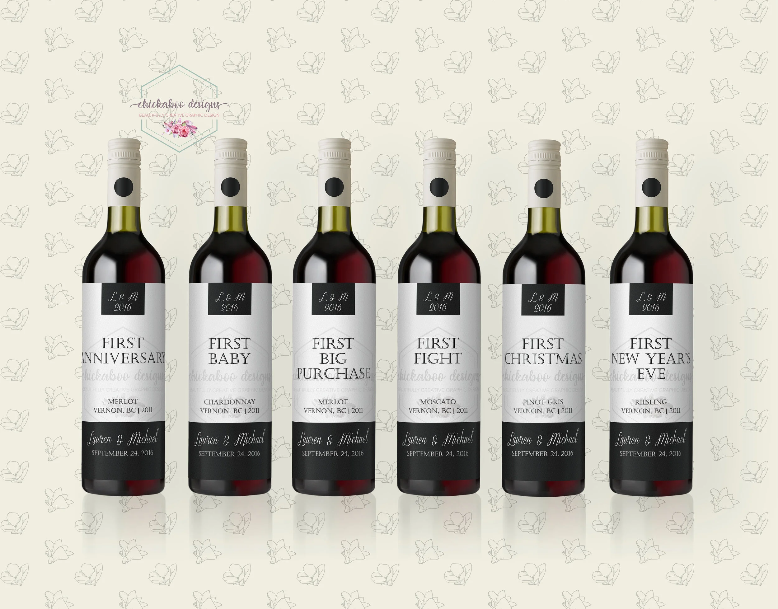 Free printable milestone wine tags