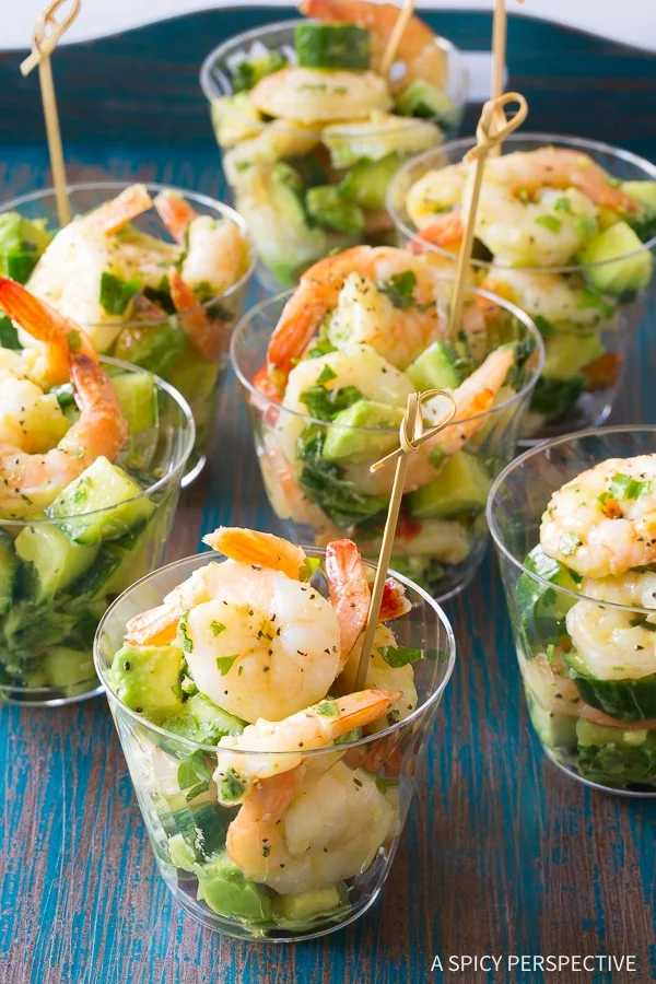 Garlic Lime Roasted Shrimp Salad