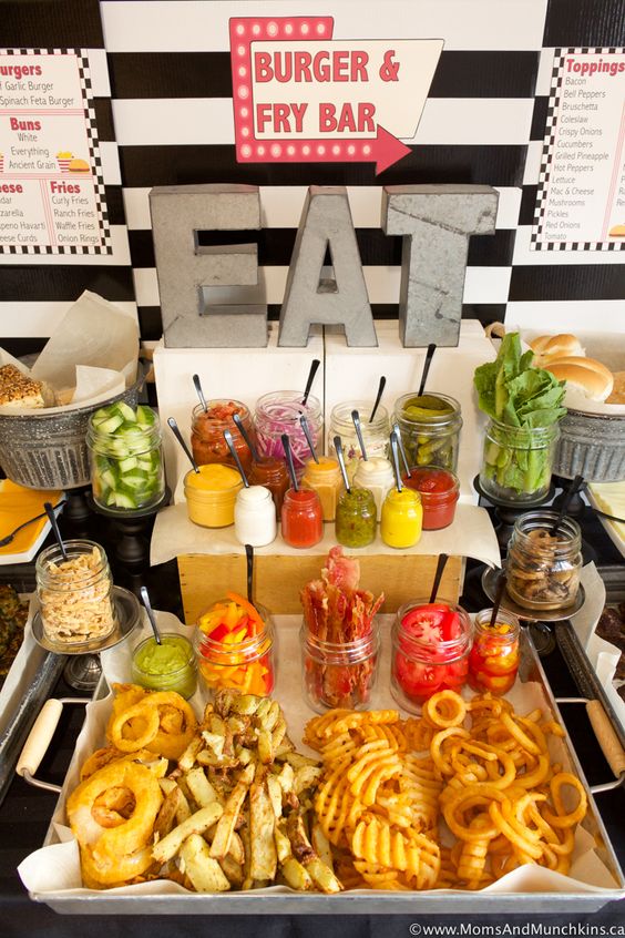 Build your own burger bar