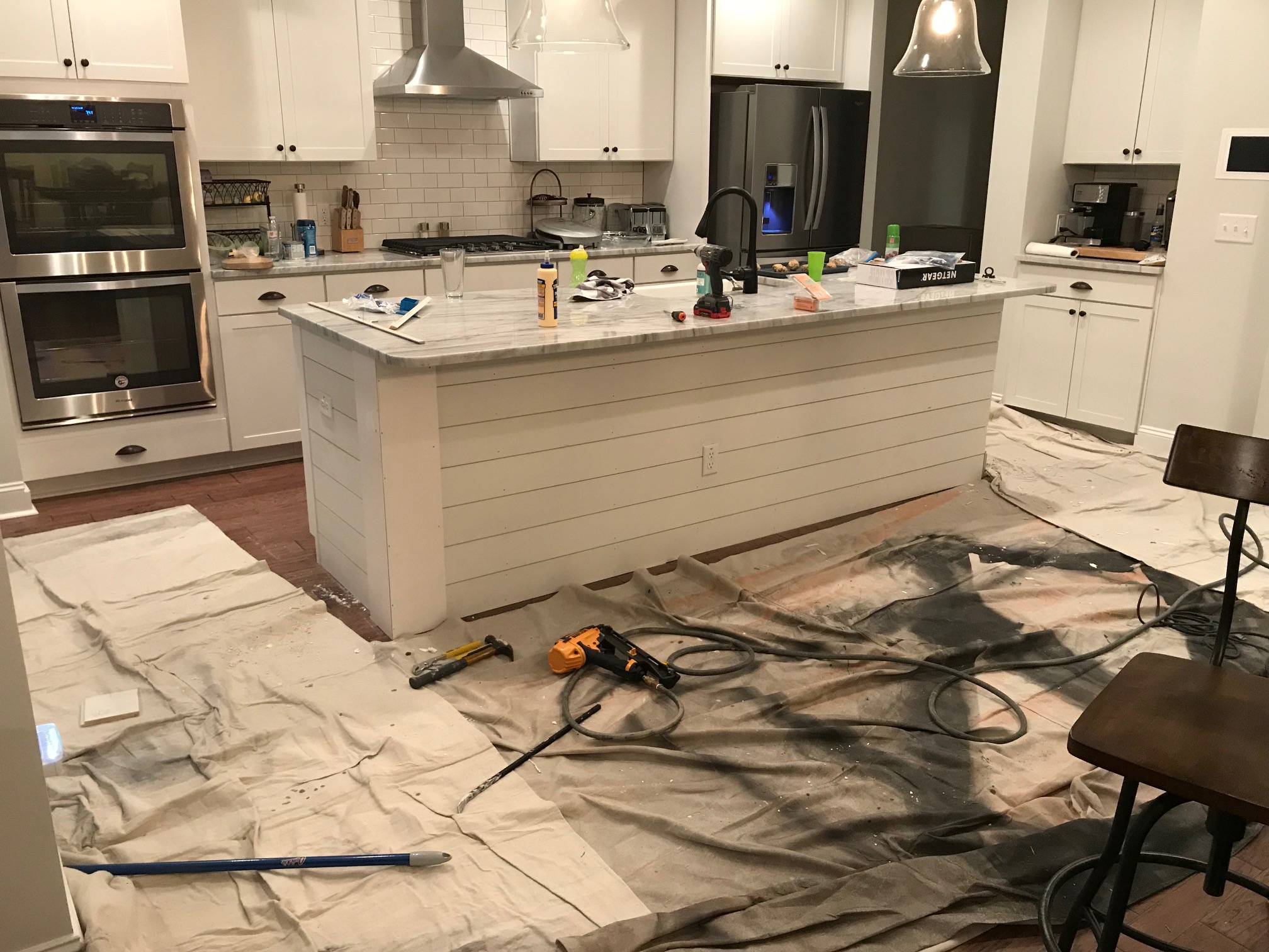 Knee Wall For Kitchen Island