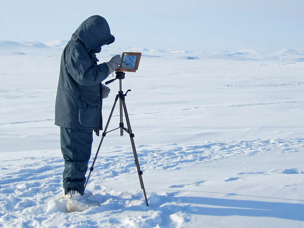 Painting at the North Pole, 2012