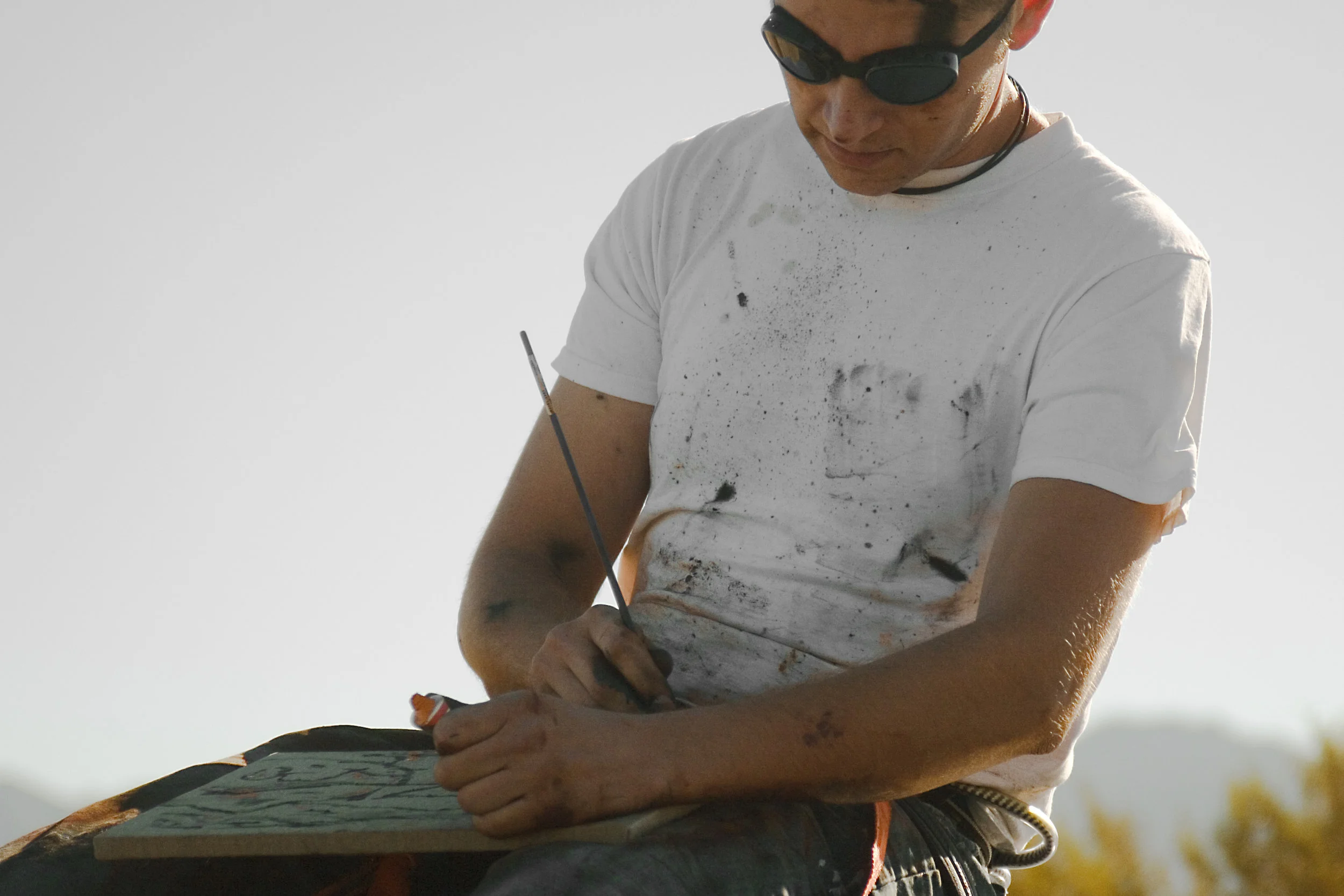 Painting on a Car (Joshua Tree, California), 2006