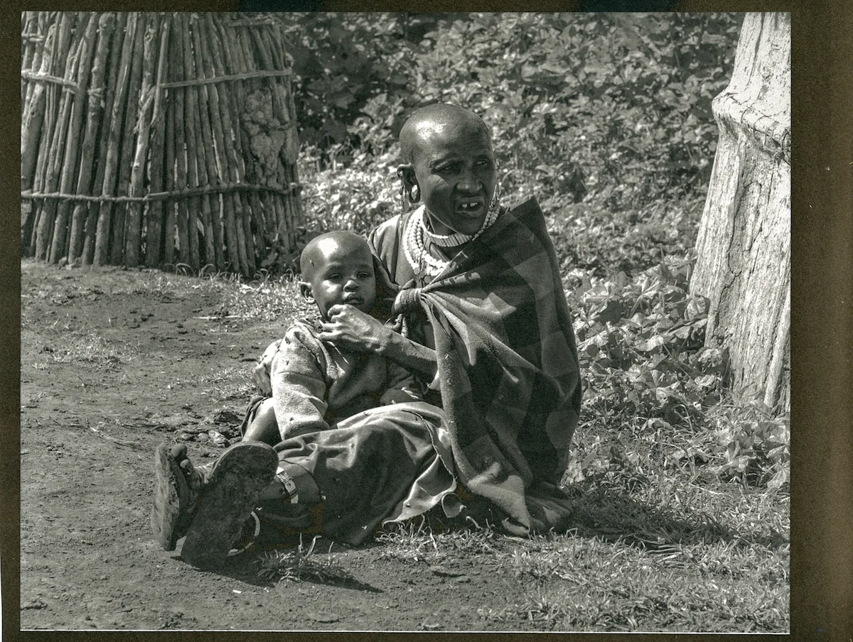 Maasai Woman and Child
