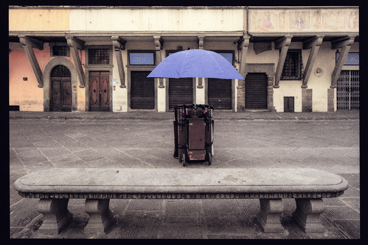 Purple Umbrella, Florence, Italy, 2018