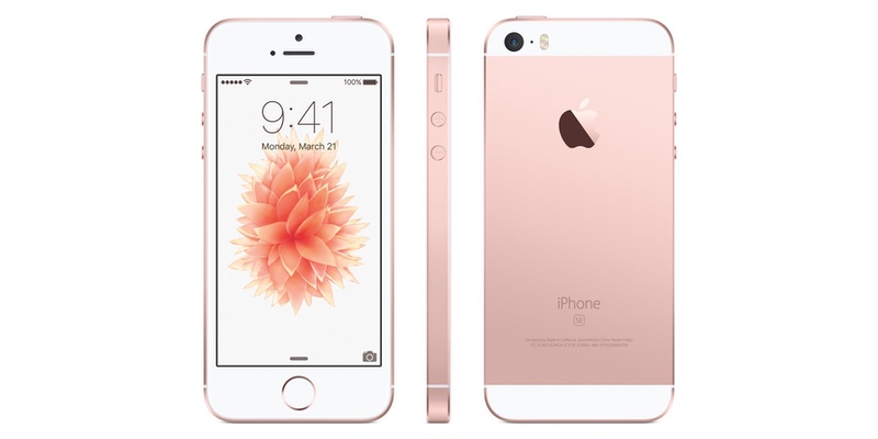 iPhone SE in Rose Gold. Image Source: Apple.com