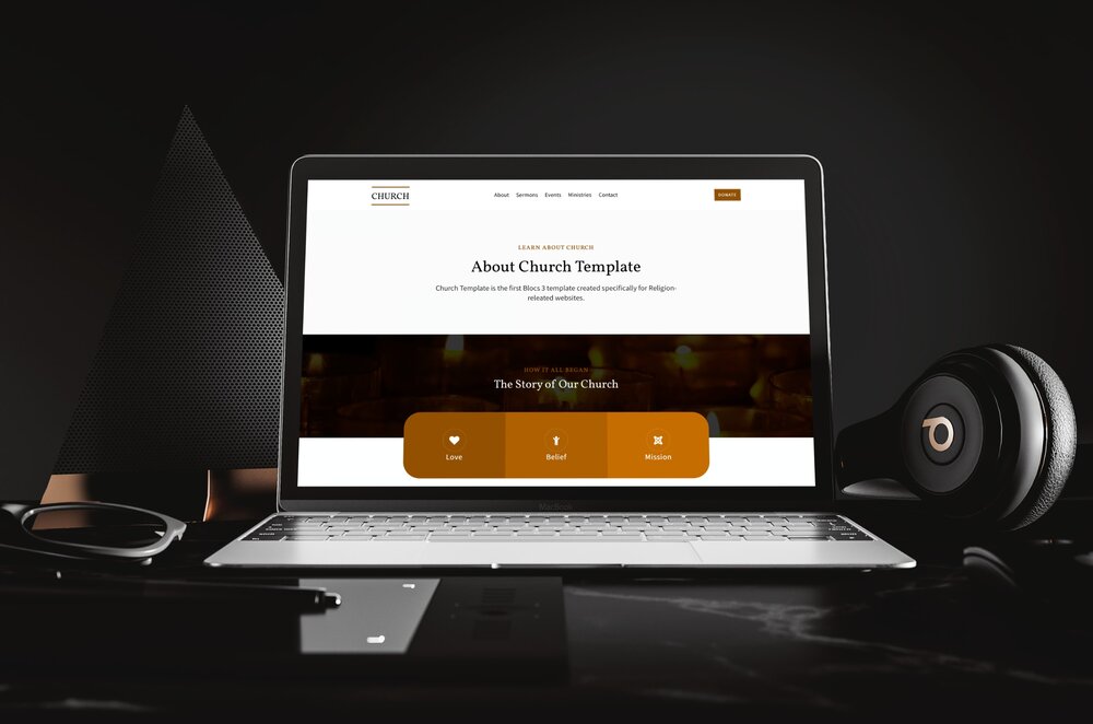 Church Template is the first template I have made for religions organizations.