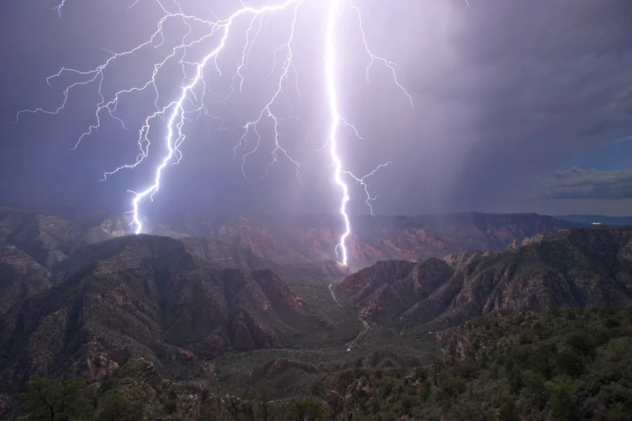 Lightning Strike in Sycamore Canyon Wilderness