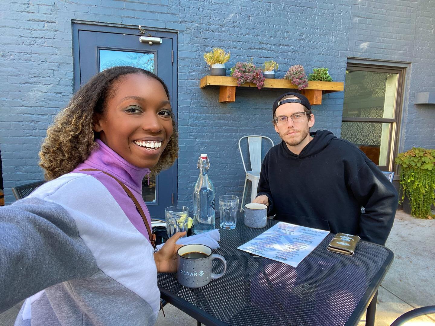Brunching with my love.