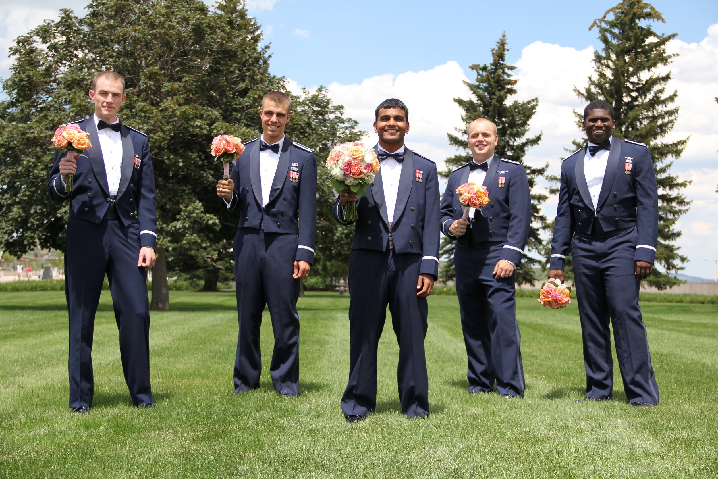 Colorado Military Wedding Groomsmen Portraits