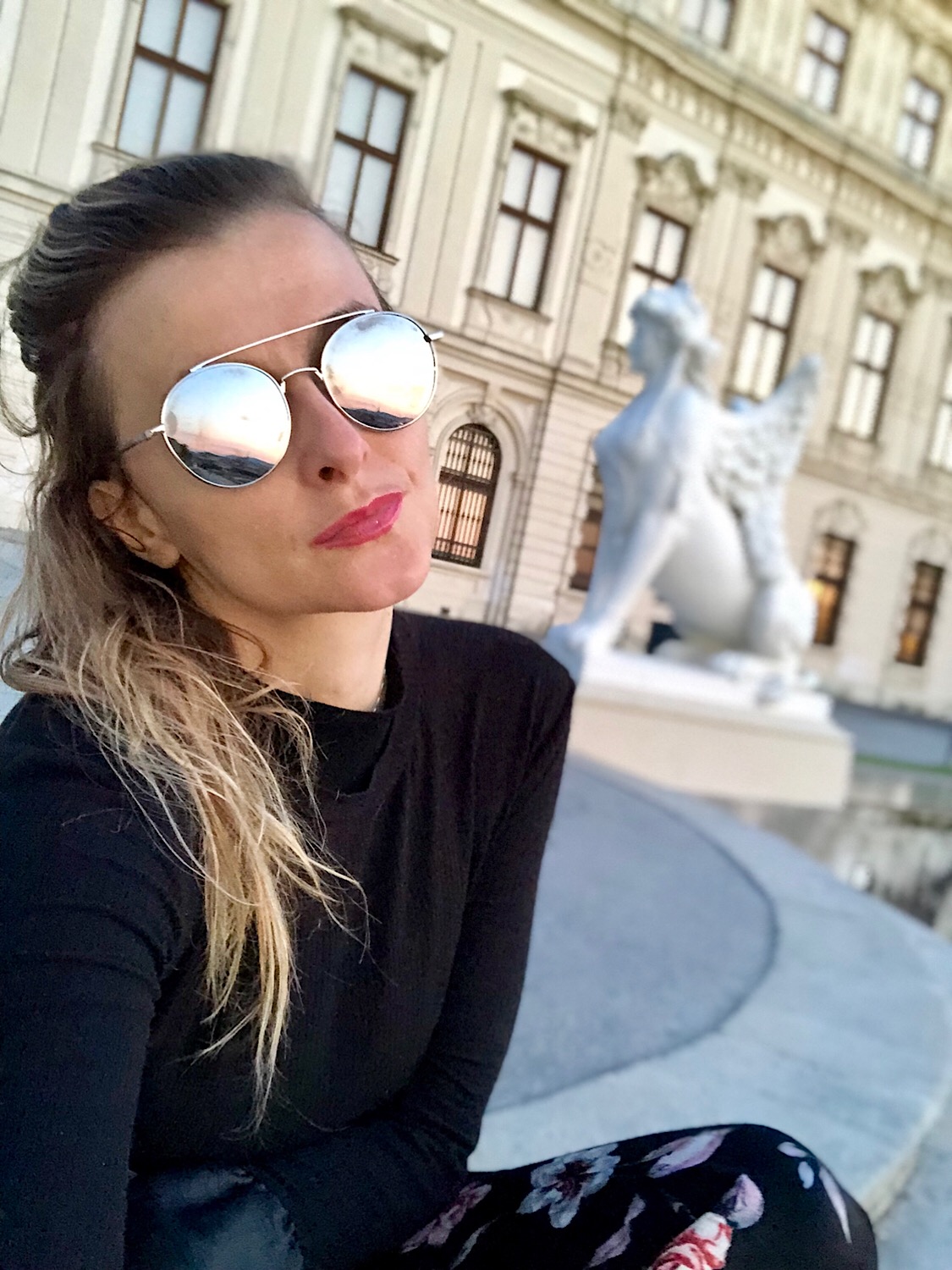 Sunset at Belvedere Palace