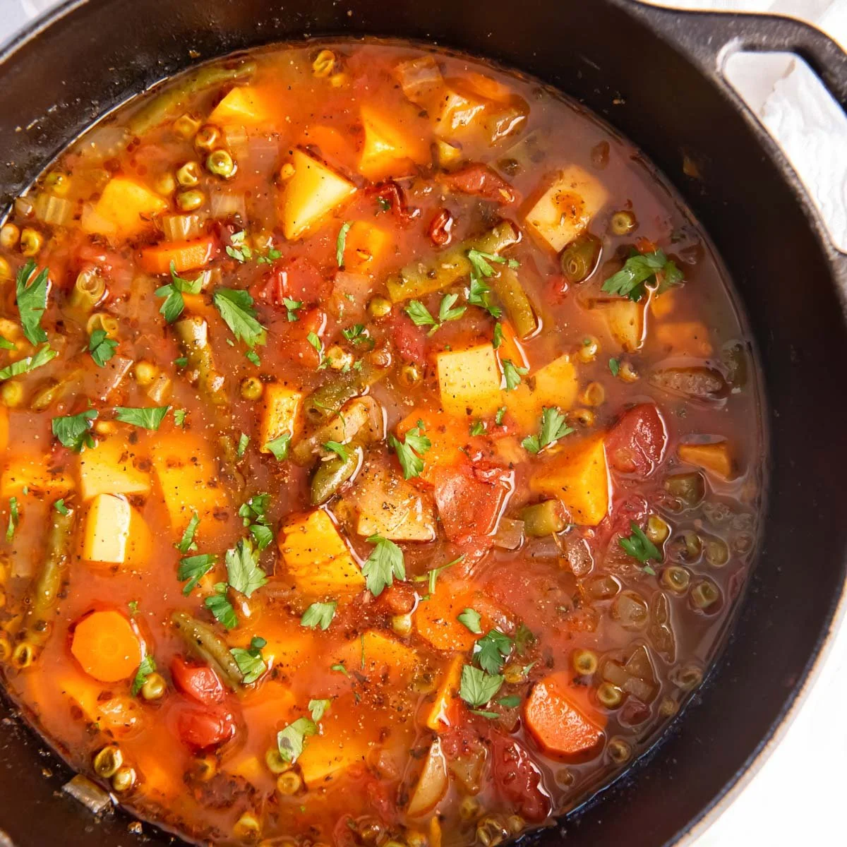 Hearty Fall Vegetable Soup recipe by chef and fellow ALKie, Juli Posner
