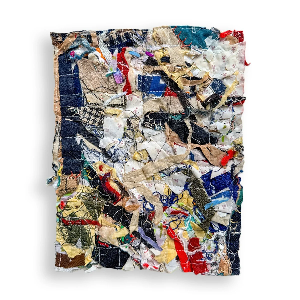 Scrap Study No. 1
 
 
Quilt scraps, interfacing | 8” x 12”
