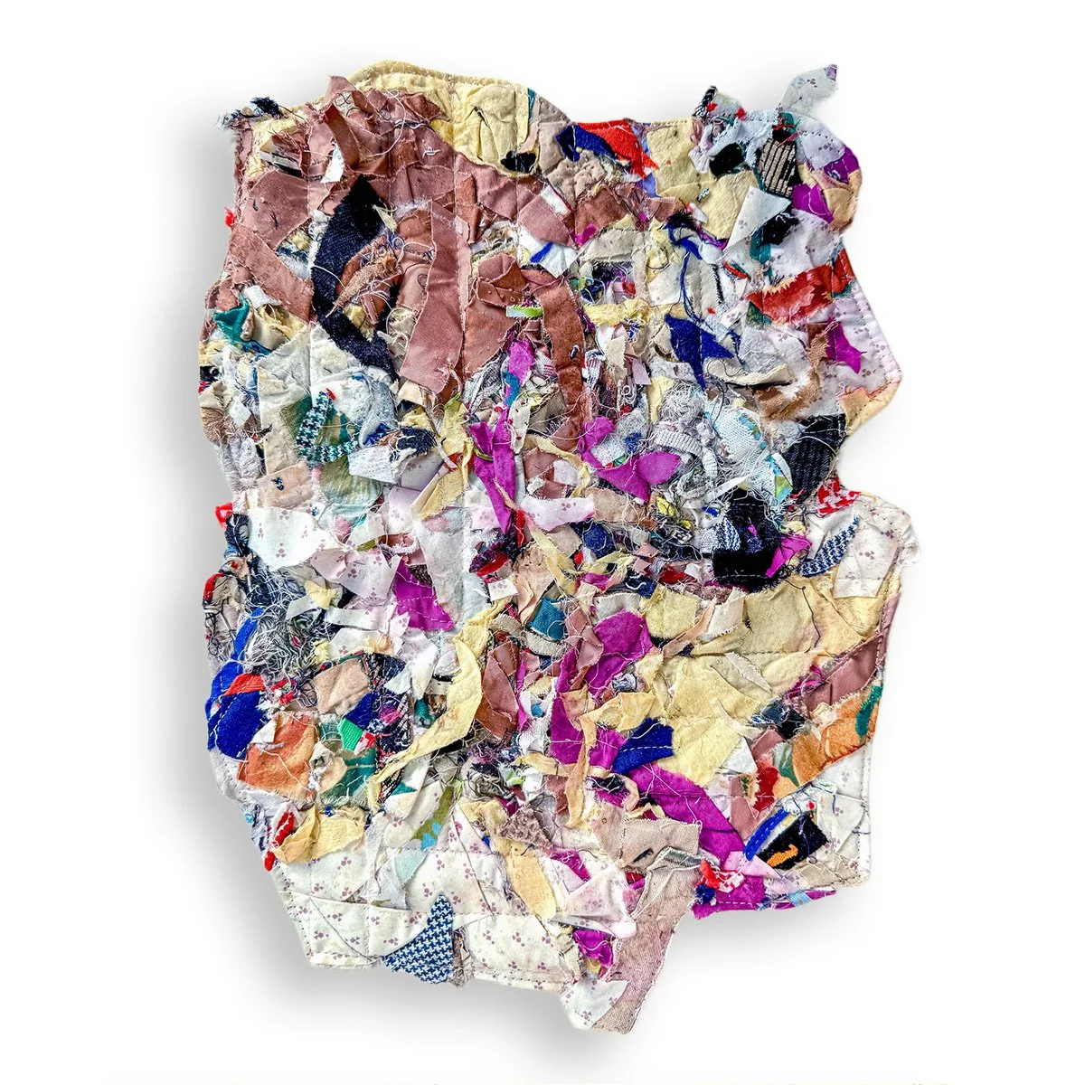 Scrap Study No. 3 
  
Quilt  scraps, interfacing | 20” x 24”