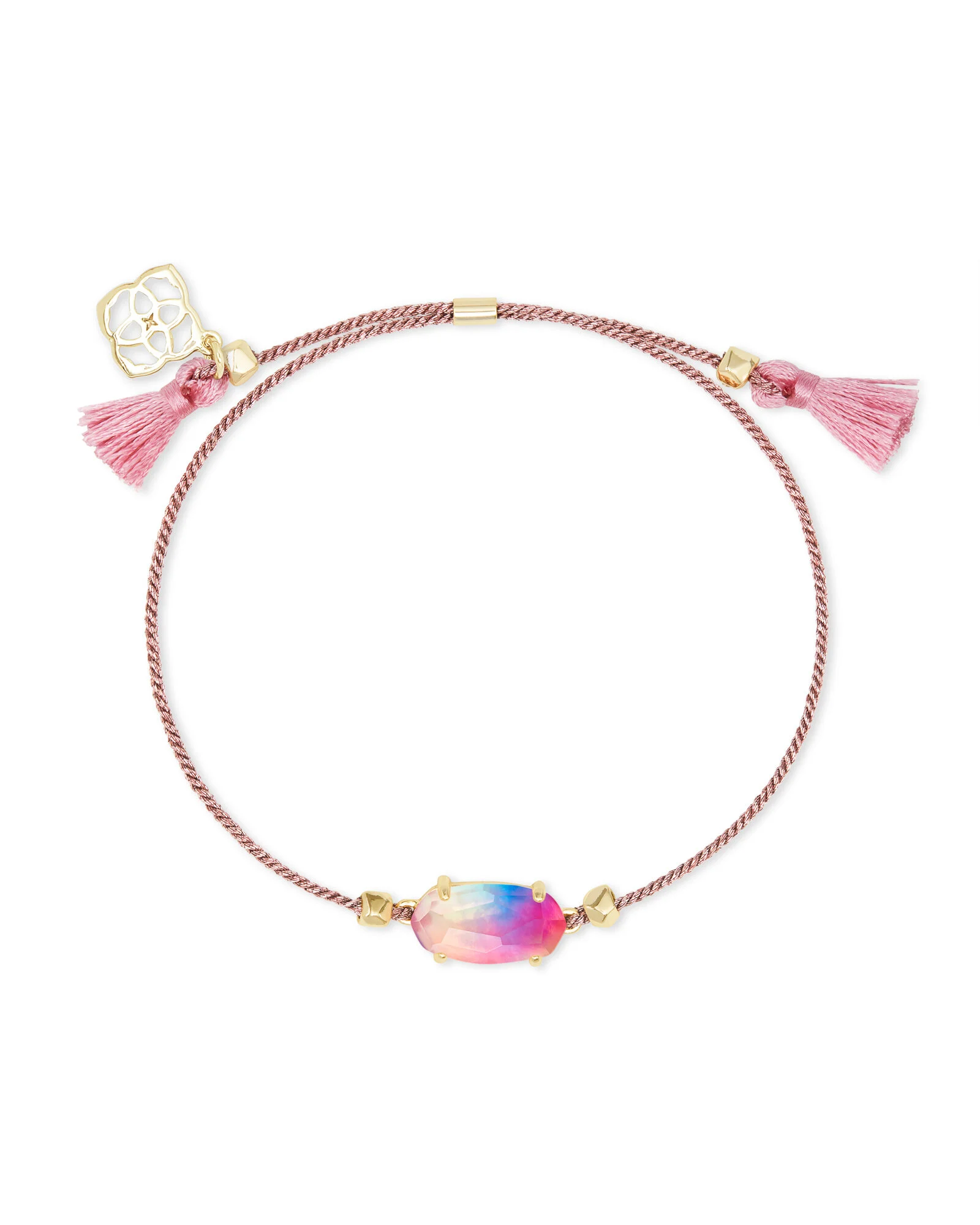  Everlyne Pink Cord Friendship Bracelet In Watercolor Illusion   $40.00  