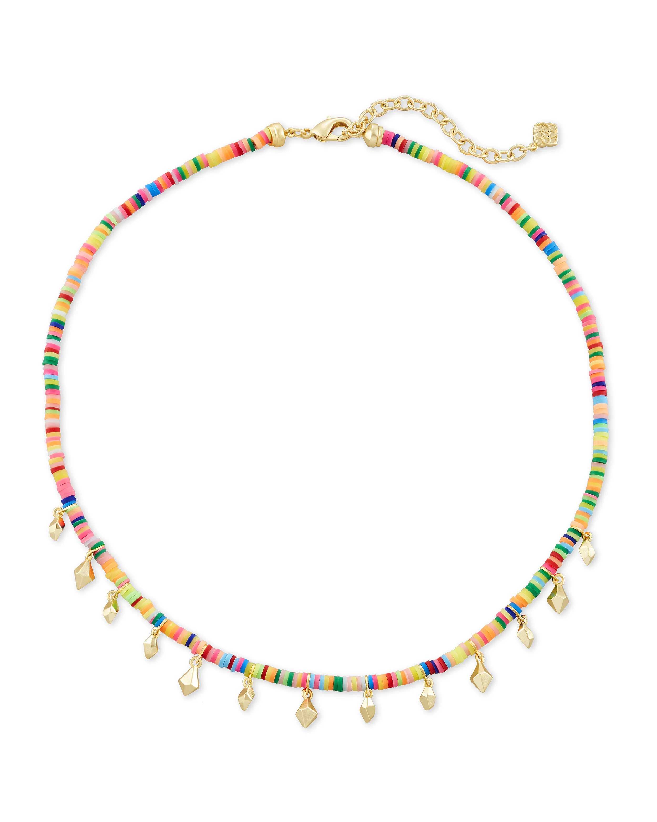  Reece Gold Choker Necklace In Neon Mix   $68.00  