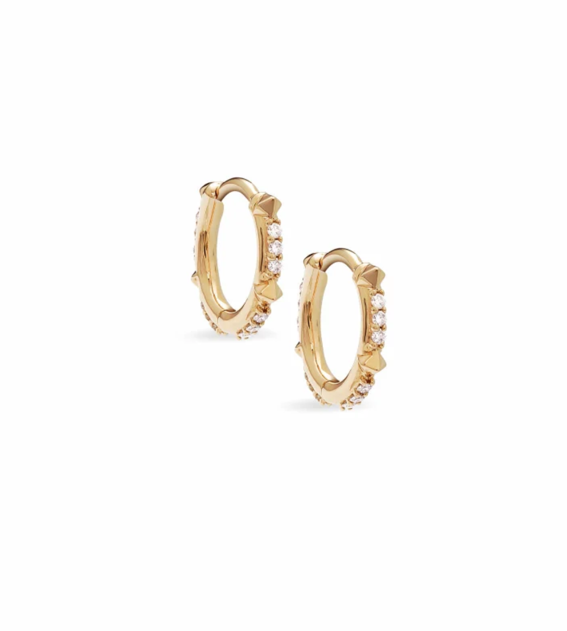 Jett 14k Yellow Gold Earrings In White Diamond   $500.00