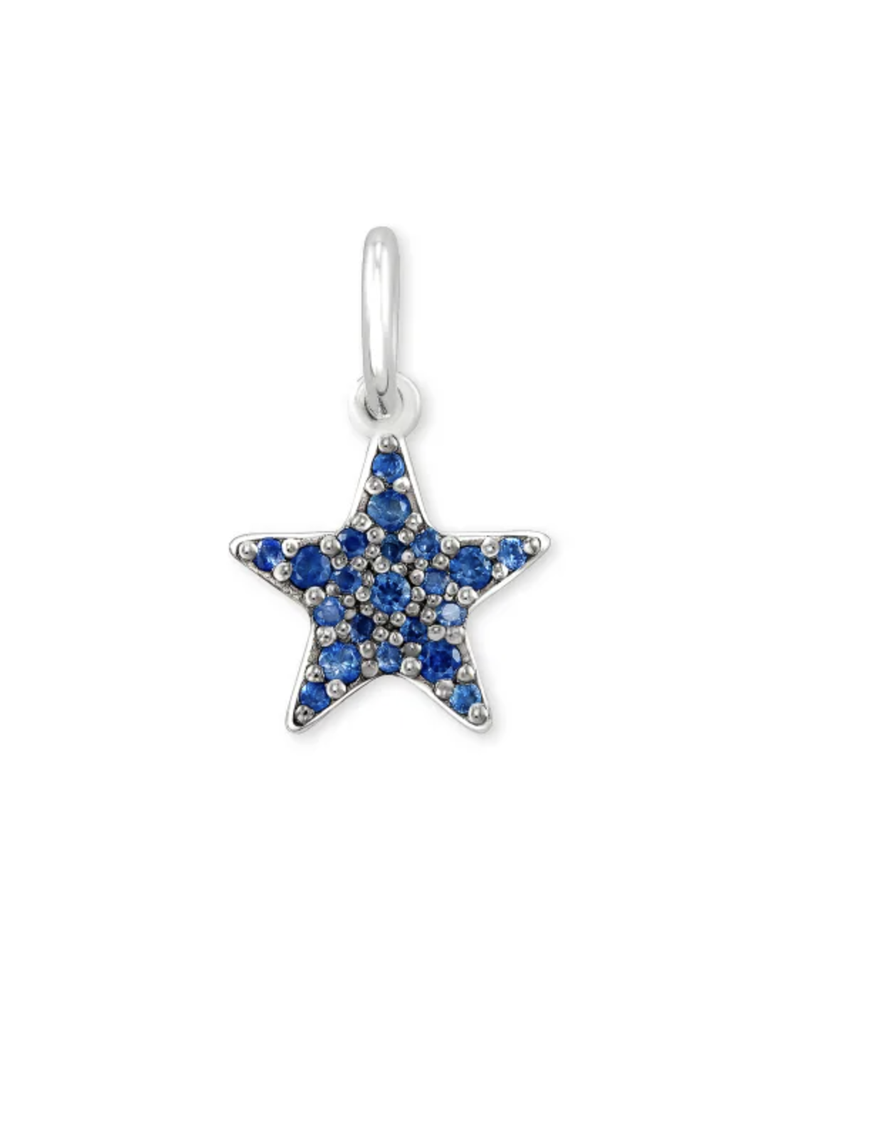 Folds Of Honor Sterling Silver Star Charm In Blue Sapphire   $198.00