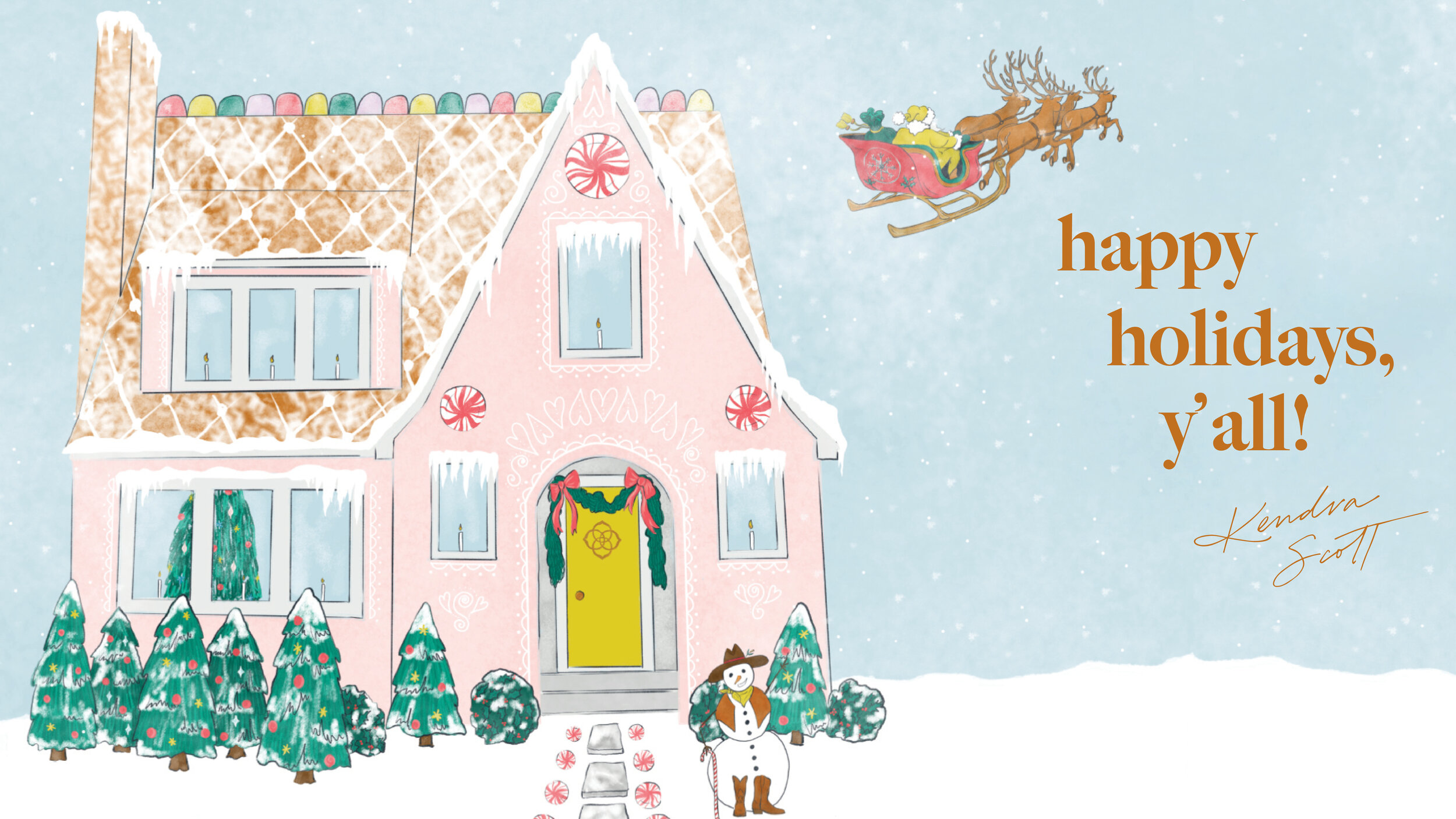 Kendra Scott Holiday Zoom Backgrounds