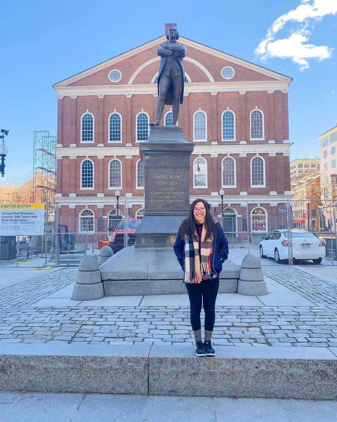 Boston Round ✌🏼 #SamAdams #FaneuilHall #itsfiftydegrees disclaimer...this was taken on the last day in Boston in 2019