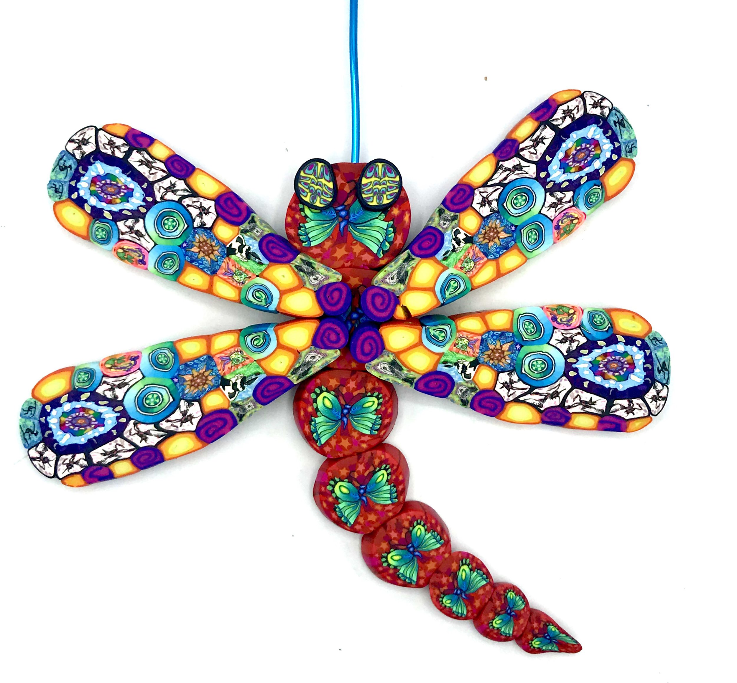 Polymer Clay Dragonfly Ornament August 31, 2024 $65