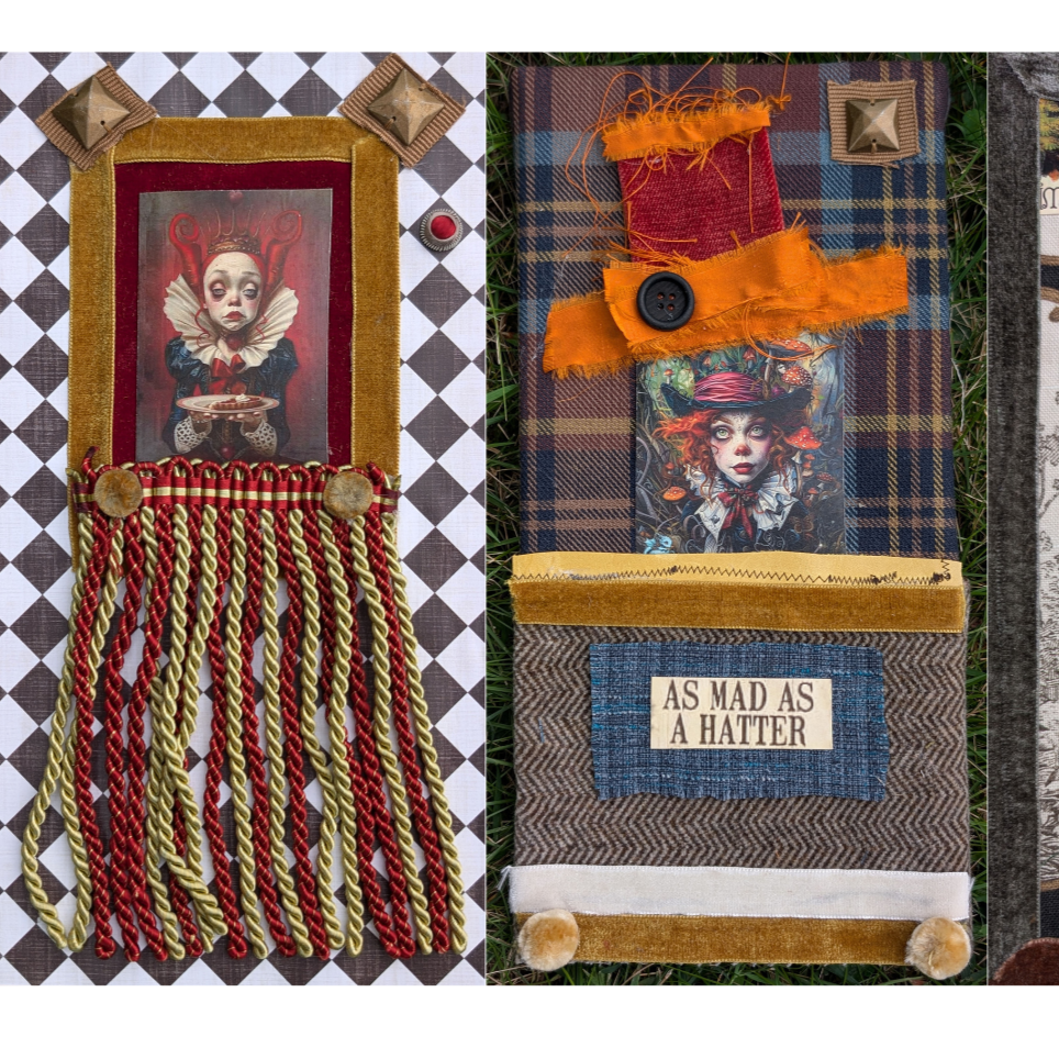 Alice in Wonderland Mixed Media Collage