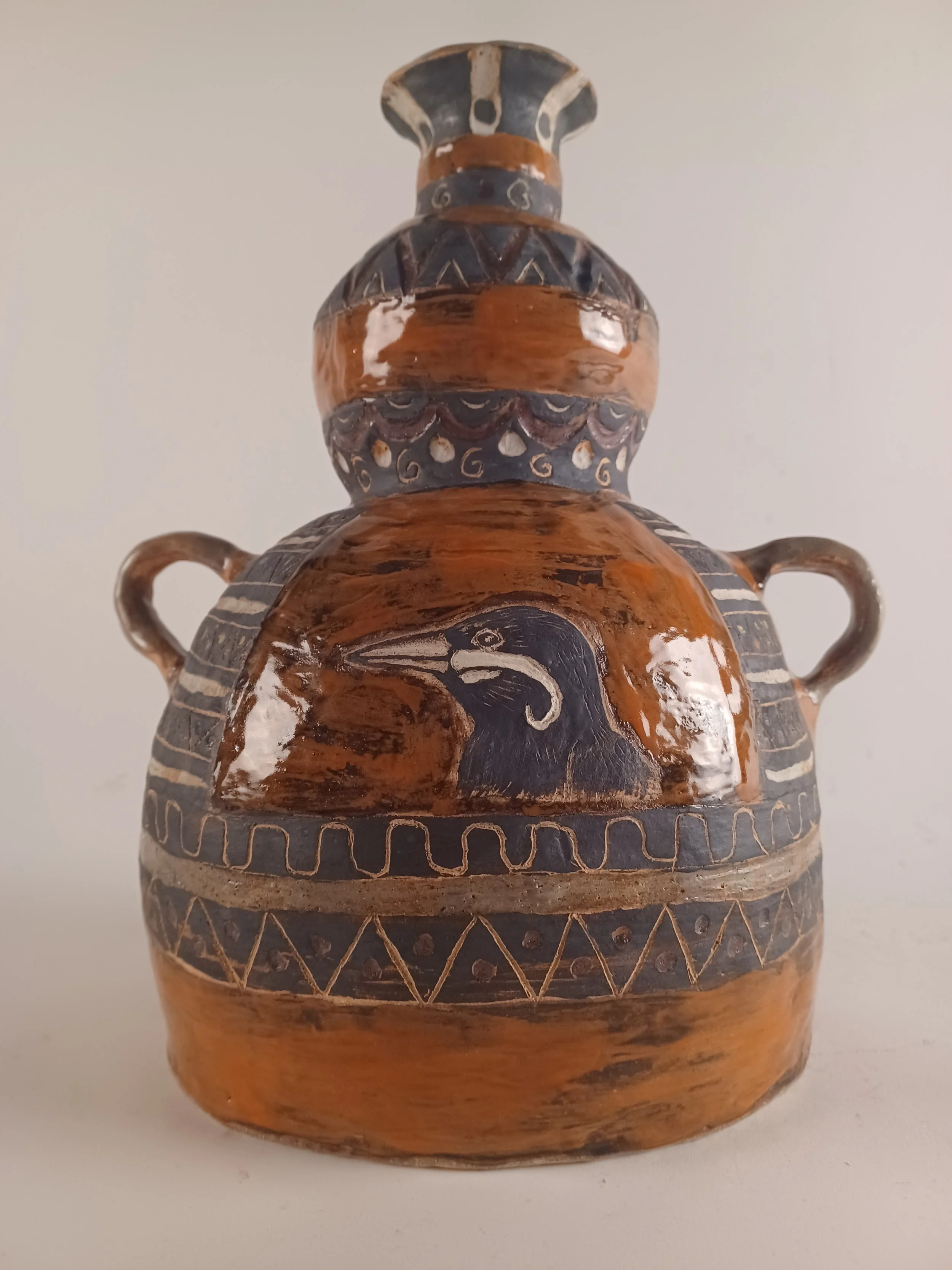 Sgraffito Vase Ceramics
