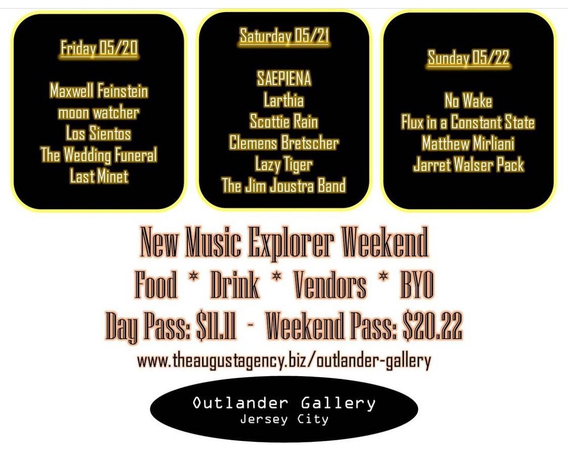 Performing at New Music Explorer Festival on May 21st, alongside @from_empyrean! Thank you @outlanderartgallery for this opportunity! Come check out some great music and art! Link in bio to buy tickets!