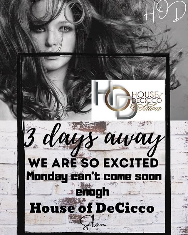 We cannot wait to welcome you back to our salon. This Monday June 22nd we will re open our doors (by appointment only) Call to schedule your beauty appointment 💆🏽&zwj;♂️💇🏻&zwj;♀️
#houseofdeciccosalon